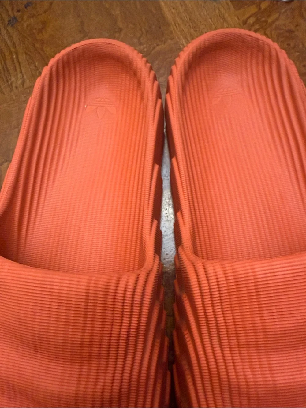 adidas Men's Ribbed Coral Slide Sandals